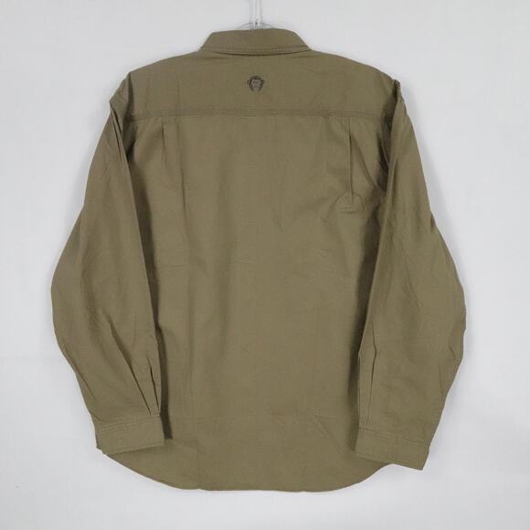 Howler Brothers Shirt Mens XL Dark Earth Brown Workman Heather Elbow Patch - Picture 2 of 16